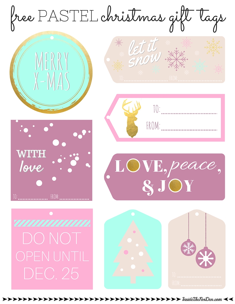 Pastel Gift Tags