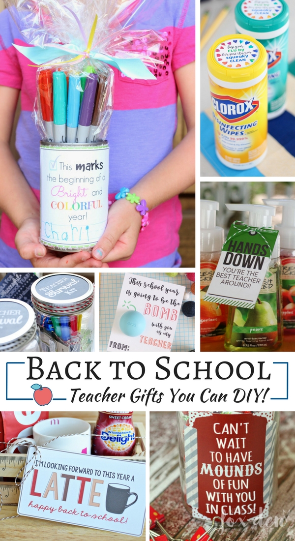 DIY Back to School Teacher Gift Ideas